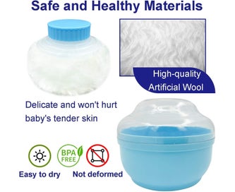 Listing 3 of 5 for Storage Body Powder Container,3.5" Fluffy Body After-bath Powder Case