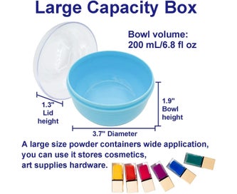 Listing 4 of 5 for Storage Body Powder Container,3.5" Fluffy Body After-bath Powder Case