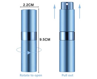 Listing 3 of 5 for Portable mini perfume sprayer, refillable travel empty small spray bottle, po