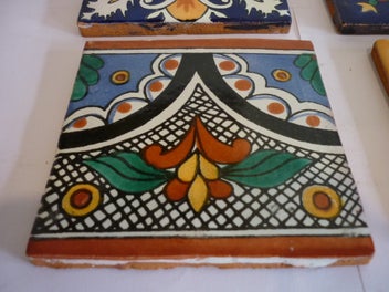 Listing 3 of 6 for POTTERY TILES X4. COLOURFUL
