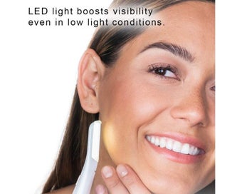 Listing 4 of 5 for Lighted Facial Exfoliator Includes 6 Replacement Heads-White