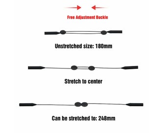 Listing 4 of 6 for Adjustable Silicone Cord Sunglasses Reading Glasses Spectacles Eyeglass Strap
