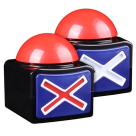Listing 3 of 6 for 2-Pack Buzzer, Question and Answer Buzzer Button with Light and Alarm Sound