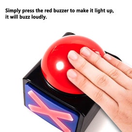 Listing 4 of 6 for 2-Pack Buzzer, Question and Answer Buzzer Button with Light and Alarm Sound