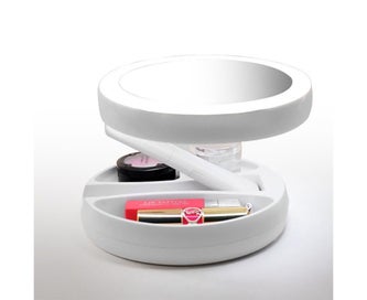 Listing 8 of 10 for Portable 10x Magnifying USB Makeup Cosmetic Beauty Mirror with LED Light Trav