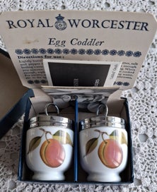Listing 1 of 12 for Evesham Egg Coddlers - original boxed set with recipe leaflet etc
