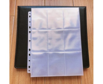 Listing 4 of 9 for 30Pcs/Set Pocket Page 11 Holes Waterproof PP Wear Resistant Trading Card Stor