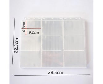 Listing 6 of 9 for 30Pcs/Set Pocket Page 11 Holes Waterproof PP Wear Resistant Trading Card Stor