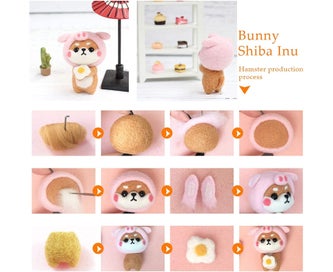 Listing 6 of 6 for 40 Colors 3G Pack With Tools - Wool Felt Material Pack40 Color Felt Wool Set