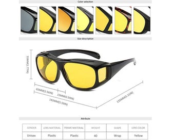 Listing 4 of 5 for Night Driving Over Prescription Glasses - Polarized Anti Glare Night Vision G