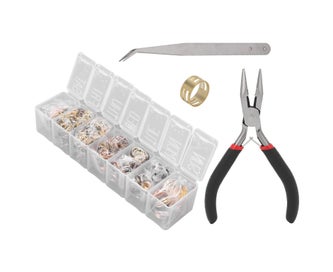 Listing 6 of 8 for Diy Jewelry Finding Kits Single Ring Opening And Closing Ring Set Jewelry Mat