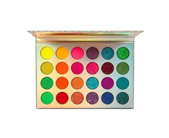 Listing 2 of 5 for 24 Color Rainbow Eyeshadow Palette - Bright and Vibrant Color Shades Cosmetic