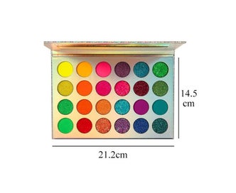 Listing 3 of 5 for 24 Color Rainbow Eyeshadow Palette - Bright and Vibrant Color Shades Cosmetic