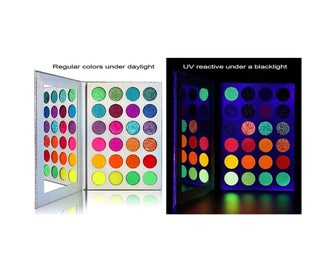 Listing 4 of 5 for 24 Color Rainbow Eyeshadow Palette - Bright and Vibrant Color Shades Cosmetic