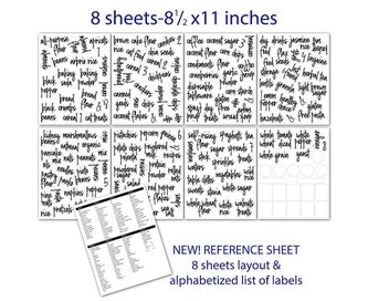 Listing 4 of 7 for Pantry Labels 168 Pieces for Pantry, Jelly, Kitchen Pot Labels, Bottle Gadget