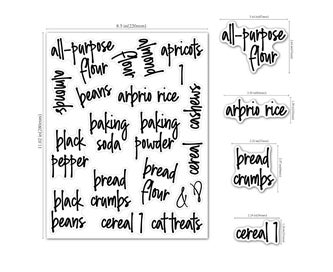Listing 5 of 7 for Pantry Labels 168 Pieces for Pantry, Jelly, Kitchen Pot Labels, Bottle Gadget