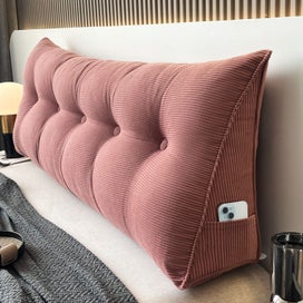 Listing 3 of 3 for NNETM Wedge Floor Cushion with Striped Side Storage