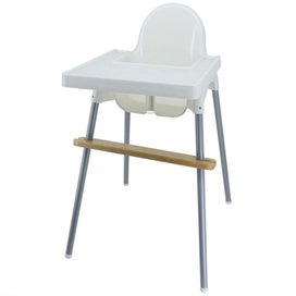 Listing 2 of 2 for NNEOBA Reposapies de Bebe Footrest Baby Natural Bamboo Baby Highchair Foot Re...