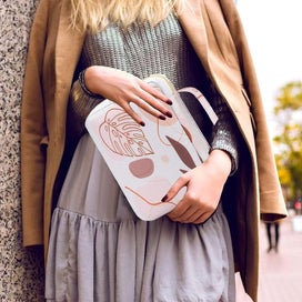 Listing 2 of 3 for Printed Bible Bag Portable Bible Cover Bible Holder Case with Bookmark Style