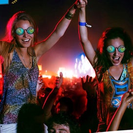Listing 6 of 9 for 3Pairs of Kaleidoscope Rave Glasses Festivals Rainbow Prism Refraction Glass