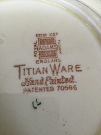 Listing 4 of 6 for DESSERT BOWL TITIAN WARE ENGLAND CRAZING
