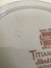 Listing 5 of 6 for DESSERT BOWL TITIAN WARE ENGLAND CRAZING