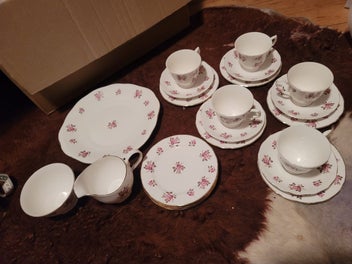 Listing 1 of 6 for QUEEN ANNE Bone China Tea Service Rose Chintz