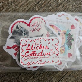 Listing 2 of 2 for DIE CUT VINTAGE STYLE VALENTINES DAY STICKERS 05