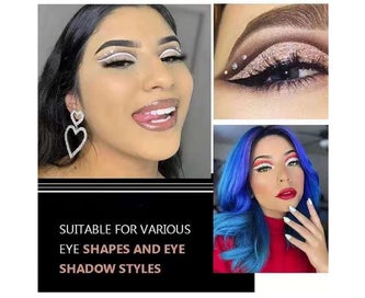 Listing 4 of 5 for 6 in 1 Eyeshadow Stamp Kit, 1 Set Crease Line Kit Eye Shadow Applicator, Sili