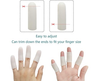 Listing 3 of 5 for 5Pairs Finger Protectors Finger Caps Silicone Fingertips Protection - Gel Fin