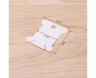 Listing 6 of 7 for 50Pcs Embroidery Floss Craft Thread Bobbin for Cross Stitch Storage Holder Pl