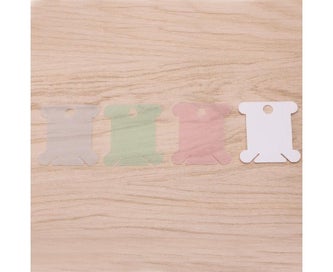 Listing 7 of 7 for 50Pcs Embroidery Floss Craft Thread Bobbin for Cross Stitch Storage Holder Pl