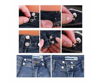 Listing 5 of 6 for 4 Sets pants waist extender pants button extender jeans button Jeans Waist