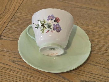 Listing 2 of 16 for Vintage Shelley Floral Teacup & Saucer Set - Made in England