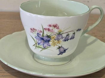 Listing 15 of 16 for Vintage Shelley Floral Teacup & Saucer Set - Made in England