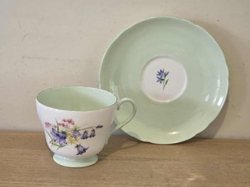 Listing 11 of 16 for Vintage Shelley Floral Teacup & Saucer Set - Made in England