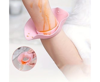 Listing 2 of 5 for 2pcs Silicone Face Wash Wristbands for Women - Prevents Water from Spilling D