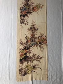 Listing 3 of 17 for Vintage Decorive Japanese Floral Silk Fabric Piece Kimono Panel