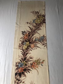 Listing 4 of 17 for Vintage Decorive Japanese Floral Silk Fabric Piece Kimono Panel