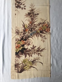 Listing 7 of 17 for Vintage Decorive Japanese Floral Silk Fabric Piece Kimono Panel
