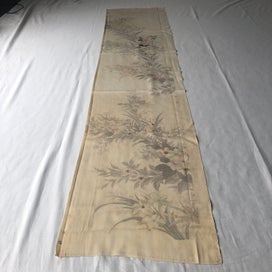 Listing 12 of 17 for Vintage Decorive Japanese Floral Silk Fabric Piece Kimono Panel