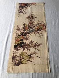 Listing 16 of 17 for Vintage Decorive Japanese Floral Silk Fabric Piece Kimono Panel