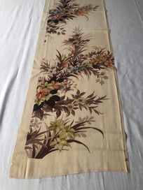Listing 11 of 17 for Vintage Decorive Japanese Floral Silk Fabric Piece Kimono Panel