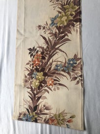 Listing 14 of 17 for Vintage Decorive Japanese Floral Silk Fabric Piece Kimono Panel