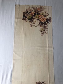 Listing 7 of 18 for Vintage Decorative Silk Floral Japanese Fabric Piece Kimono Panel