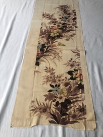 Listing 9 of 18 for Vintage Decorative Silk Floral Japanese Fabric Piece Kimono Panel