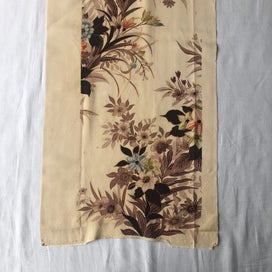 Listing 3 of 18 for Vintage Decorative Silk Floral Japanese Fabric Piece Kimono Panel