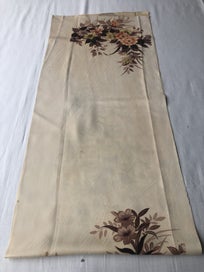 Listing 10 of 18 for Vintage Decorative Silk Floral Japanese Fabric Piece Kimono Panel