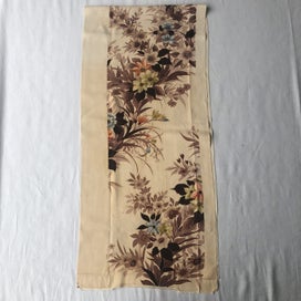 Listing 18 of 18 for Vintage Decorative Silk Floral Japanese Fabric Piece Kimono Panel