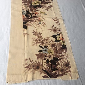 Listing 17 of 18 for Vintage Decorative Silk Floral Japanese Fabric Piece Kimono Panel